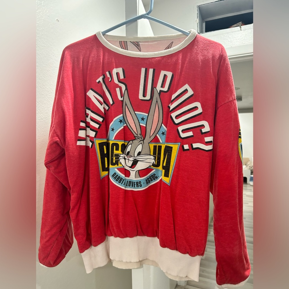 Vintage‎ 1987 Bug Bunny oversize Reversible Sweatshirt